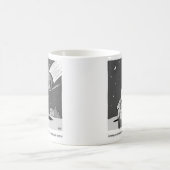 Der lustige Meteor trifft die Erde. Astronomie Kaffeetasse (Mittel)