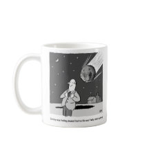 Der lustige Meteor trifft die Erde. Astronomie