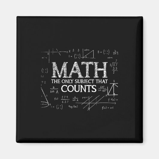 Der lustige Nerd der Wissenschaft mathematisiert d Magnet (Vorne)