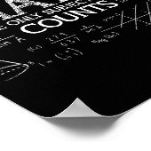 Der lustige Nerd der Wissenschaft mathematisiert d Poster (Ecke)
