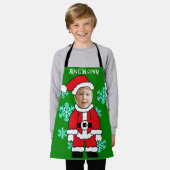 Der lustige personalisierte Weihnachtsmann steht i Schürze (Getragen)