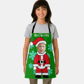 Der lustige personalisierte Weihnachtsmann steht i Schürze (Insitu)