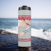 Der lustige Phlebotomist, mit dem ich mich beschäf Thermosbecher