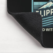 Der lustige Pinguin zieht mich hoch und steht mit Mousepad (Ecke)