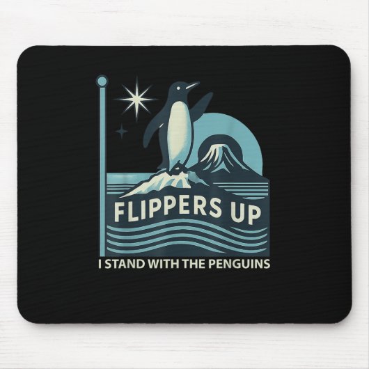 Der lustige Pinguin zieht mich hoch und steht mit Mousepad (Vorne)