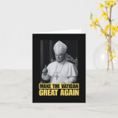 Der lustige Präsident Trump Will, der nächste Paps Karte (Gelbe Blume)