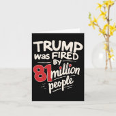 Der lustige sarkastische Spaß Trump wurde von 81 M Karte (Gelbe Blume)