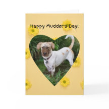 Der lustige Schlammhund Happy Mother Day