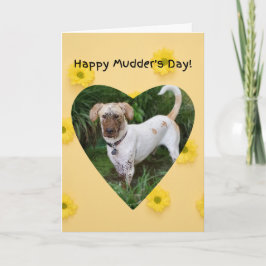 Der lustige Schlammhund Happy Mother Day Karte