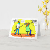 Der lustige Tag der sozialen Distanz Karte (Gelbe Blume)