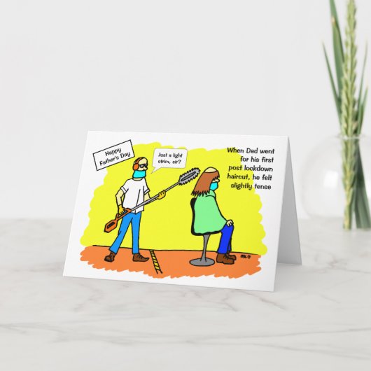 Der lustige Tag der sozialen Distanz Karte (Vorderseite)