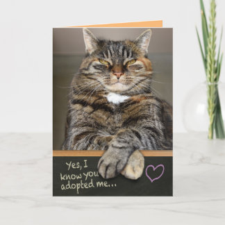 Der lustige Tag des Vaters aus der Katze - ich bin Karte