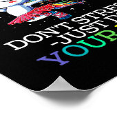 Der lustige Testlehrer rockt die Testlehre Poster (Ecke)