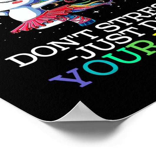 Der lustige Testlehrer rockt die Testlehre Poster (Ecke)