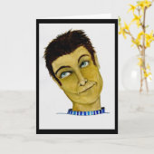 Der lustige Typ entweder die Windschutzscheibe ode Karte (Gelbe Blume)