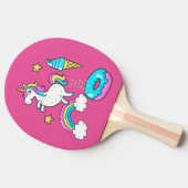 Der lustige Unicorn, der Regenbogen kackt, Tischtennis Schläger (Seitenansicht)