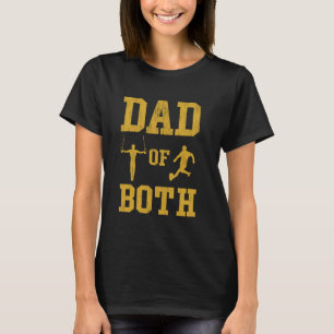 Der lustige Vater beider Gymnastik Fußball-Sportva T-Shirt