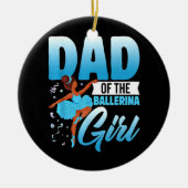 Der lustige Vater der Ballerina Girl Ballett Tänze Keramik Ornament (Vorne)