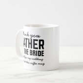 Der lustige Vater der Gastgeschenk Hochzeit Kaffee Kaffeetasse (Vorderseite Links)