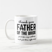 Der lustige Vater der Gastgeschenk Hochzeit Kaffee Kaffeetasse (Links)