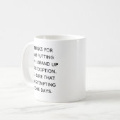 Der lustige Vater der Groom-Hochzeit-Eltern-Tasse Kaffeetasse (Vorderseite Links)