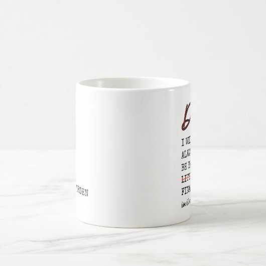 Der lustige Vater wird immer Ihre finanzielle Bela Kaffeetasse (Mittel)