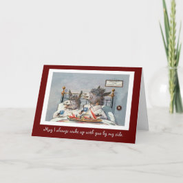 Der lustige Vintage Tiertag des valentines Feiertagskarte