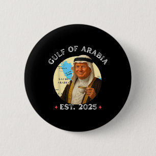 Der lustige Vintage Trump-Golf von Arabien im Rück Button