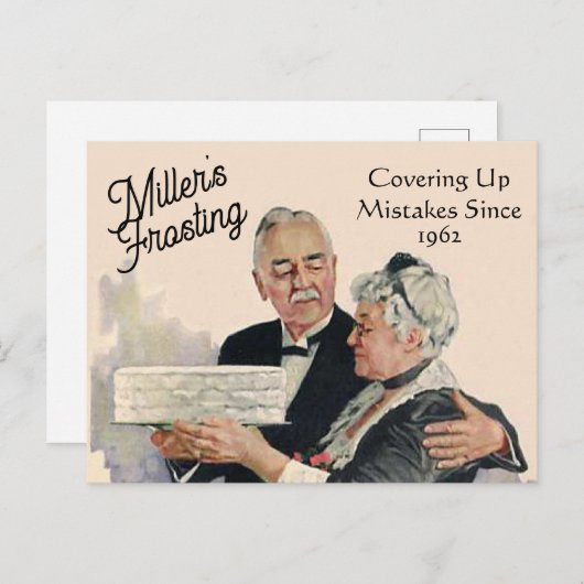 Der lustige Weg zum Bedecken von Mistakes Zuckergu Postkarte (Vorne/Hinten)