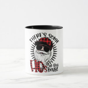Der lustige Weihnachtsmann, in dem Haus gibt es ei Tasse