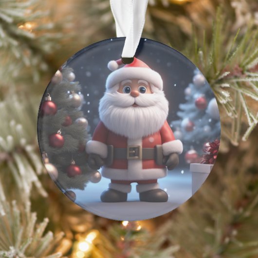 Der lustige Weihnachtsmann Ornament (Baum)