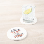 Der lustige, wiederkehrende Ruhestandsplan sieht d Getränkeuntersetzer (Seite)