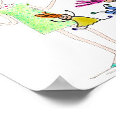 Der lustige zeichn von Mutter, verblüfft von ihren Poster (Ecke)