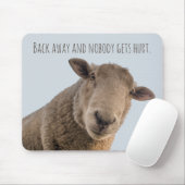 Der lustigen wegangriffsschafe Warnungsrückseite Mousepad (Mit Mouse)