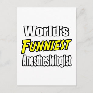Der lustigste Anästhesist der Welt Postkarte