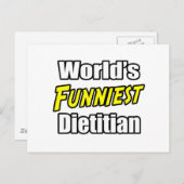 Der lustigste Diätist der Welt Postkarte (Vorne/Hinten)