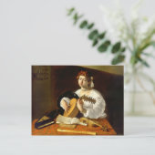 Der Lute Player - Caravaggio Postkarte (Stehend Vorderseite)