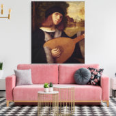 Der Lute Player Leinwanddruck (Insitu (Wohnzimmer))