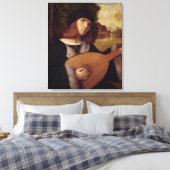 Der Lute Player Leinwanddruck (Insitu (Schlafzimmer))