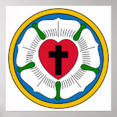Der Luther-Rose-Lutheranismus Martin Luther Poster (Vorne)