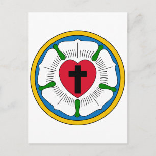 Der Luther-Rose-Lutheranismus Martin Luther Postkarte