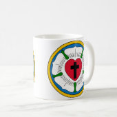 Der Luther RoseLutheranism Martin Luther Kaffeetasse (VorderseiteRechts)