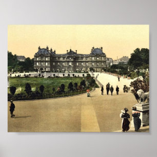 Der Luxemburg-Palast, Klassiker Paris, Frankreich Poster