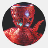 Der Lycurgus-Cup Runder Aufkleber (Vorderseite)