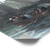 Der Maas bei Dordrecht durch Aelbert Cuyp Poster (Ecke)