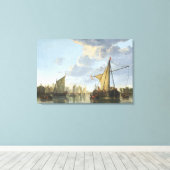 Der Maas bei Dordrecht Leinwanddruck (Insitu (Holzboden))