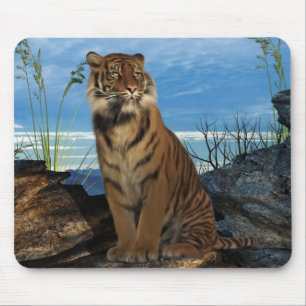 Der mächtige bengalische Tiger Mousepad