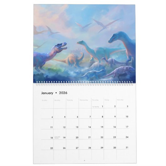 Der mächtige Dinosaurier: Ausgabe 1 Kalender (Jan 2026)