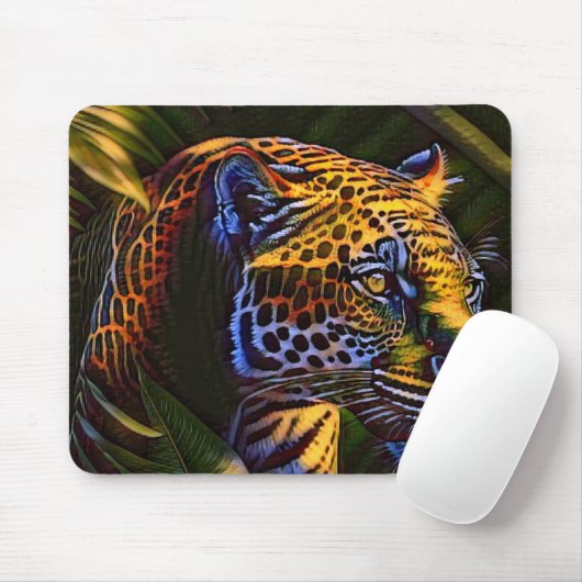 Der mächtige Jaguar - ein Dschungelräuber Mousepad (Mit Mouse)