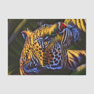 Der mächtige Jaguar - ein Dschungelräuber Seidenpapier